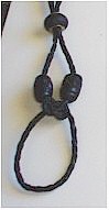 Barefoot Sandal, Wood beads and Charm bead, on leather cord